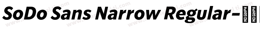 SoDo Sans Narrow Regular字体转换